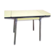 Table extensible en Formica jaune