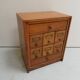 Antique oak watchmakers cabinet with drawers