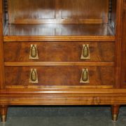 Art Nouveau library in burr walnut by Léon Jallot