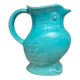 Vintage turquoise ceramic pitcher St-Clément model Aigle.
