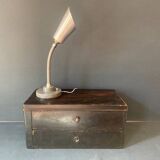 Cogit chrome metal accent lamp, Art Deco lamp, industrial, flexible