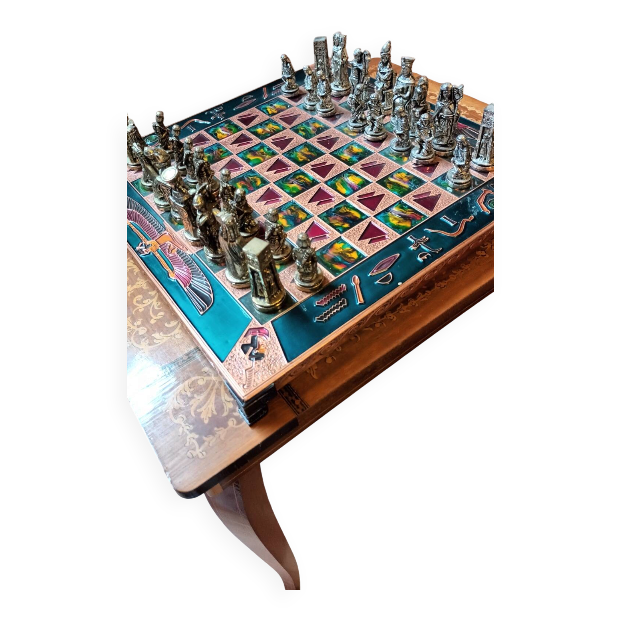 Vintage Egyptian chess set
