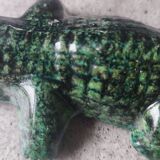 Accolay crocodile in glazed ceramic