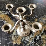 Royal Holland pewter candle holder with five candles dimension: height -20cm- width -18cm-