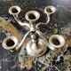Royal Holland pewter candle holder with five candles dimension: height -20cm- width -18cm-