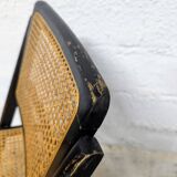 Chaise pliante cannée