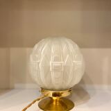 Art Deco globe lamp "scales"