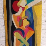 Cubist spirit wool tapestry