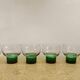 Six verres Luminarc 1970 vert