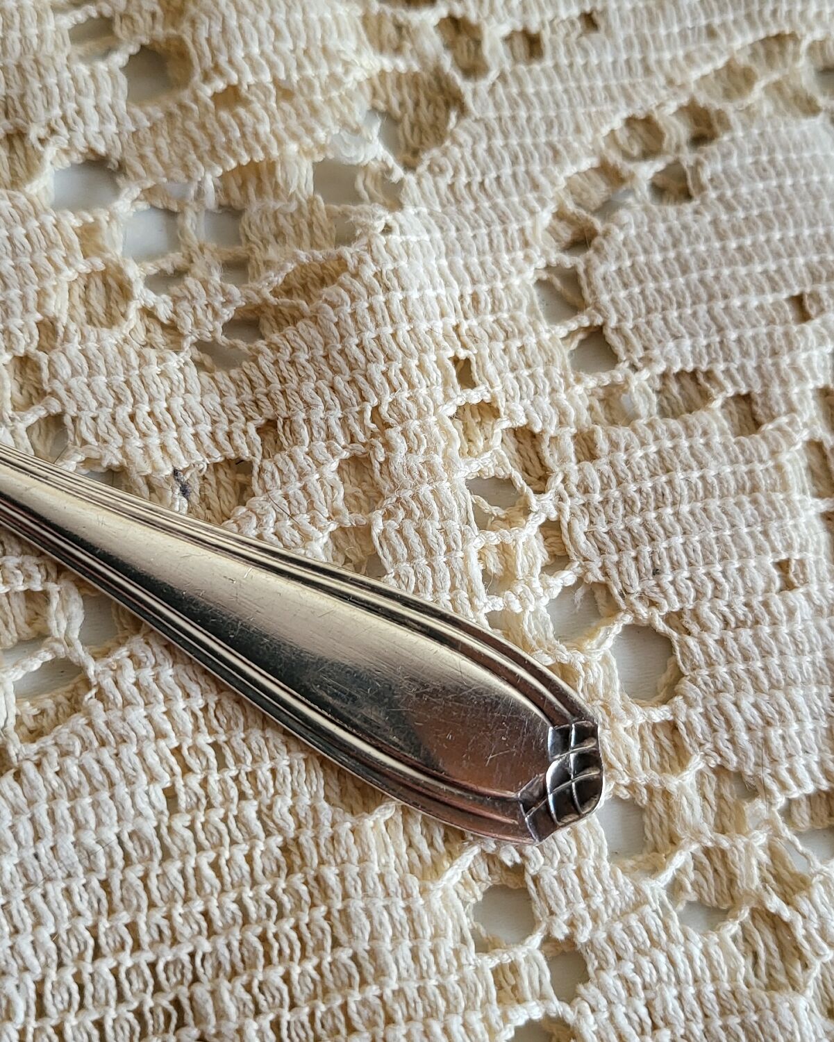 Silver-plated tea strainer