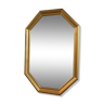 Mirror Solid wood frame hexagonal gilded