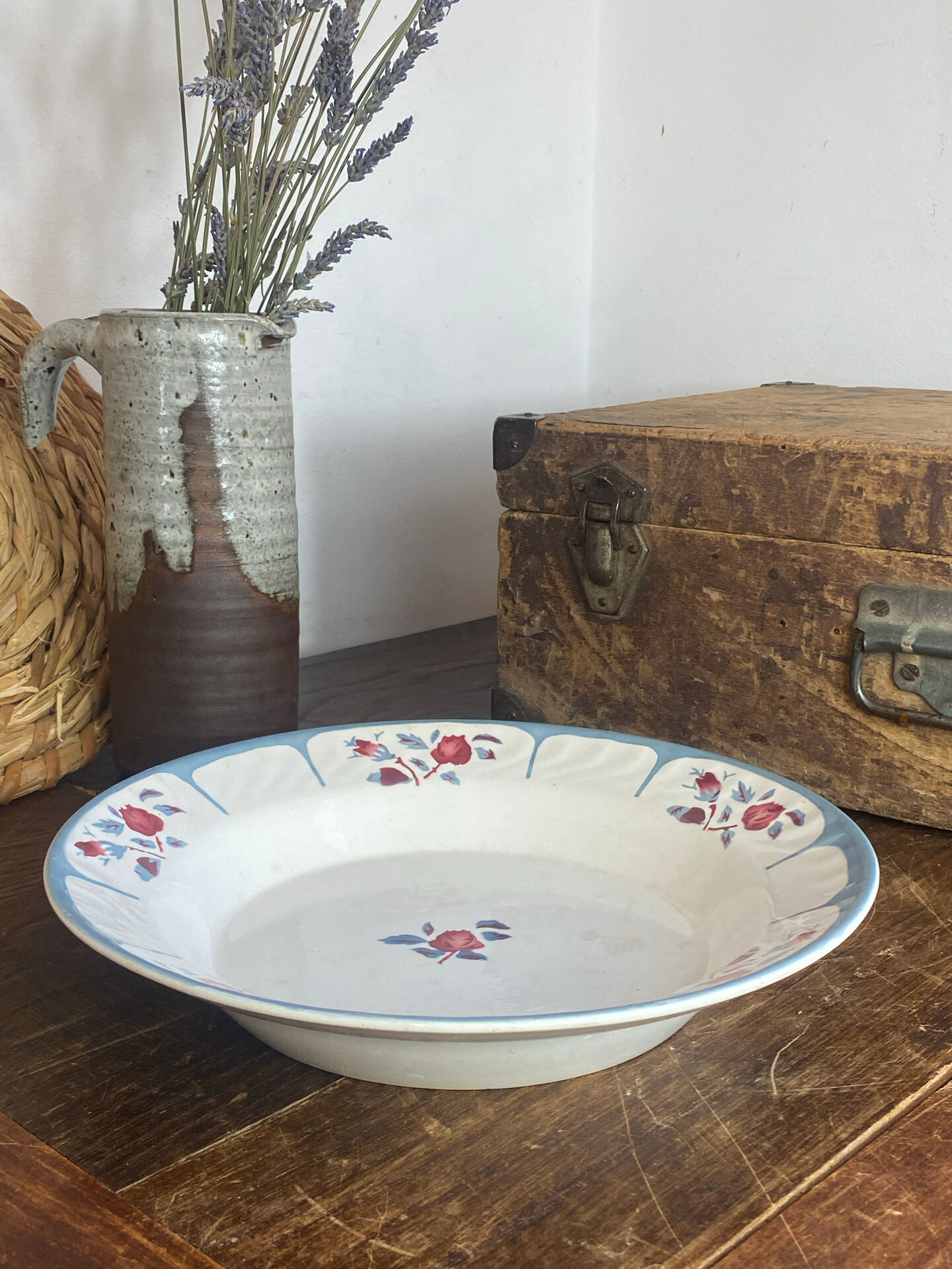 Plat creux de service, Digoin, Sarreguemines 