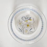 Coupe en verre Walther glass papillon et fleurs