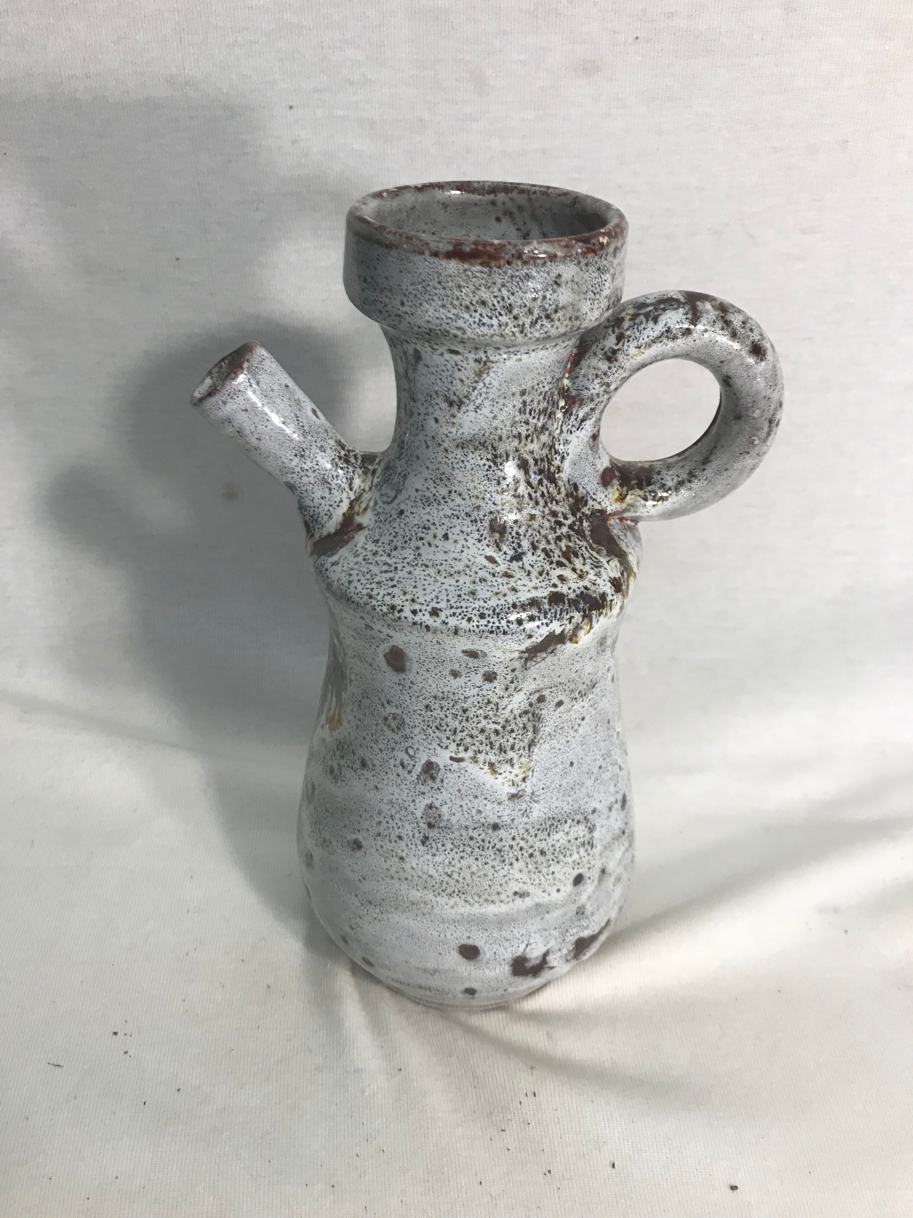 Former pitcher vallauris enamelled ceramic