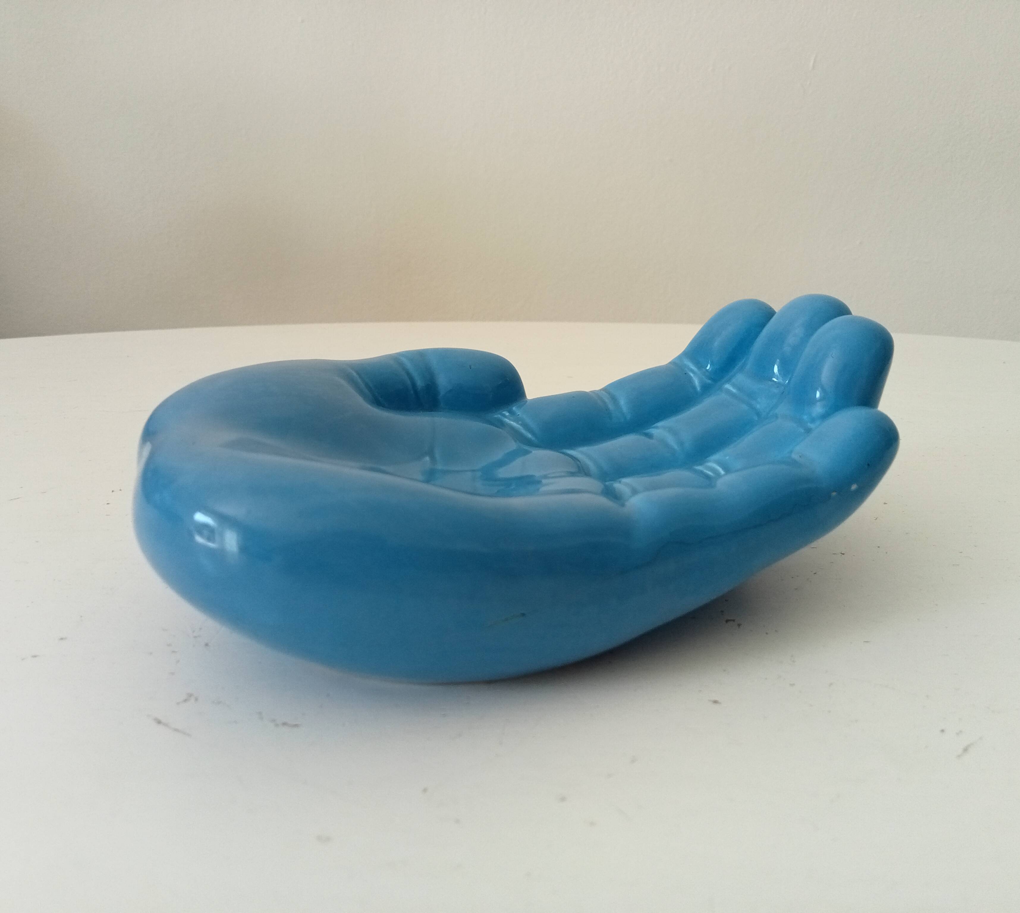 Vintage ceramic "Hand" empty pocket from the 80s