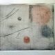 Surrealist and minimalist monotype painting signed by Pierre WASSEF - 1990