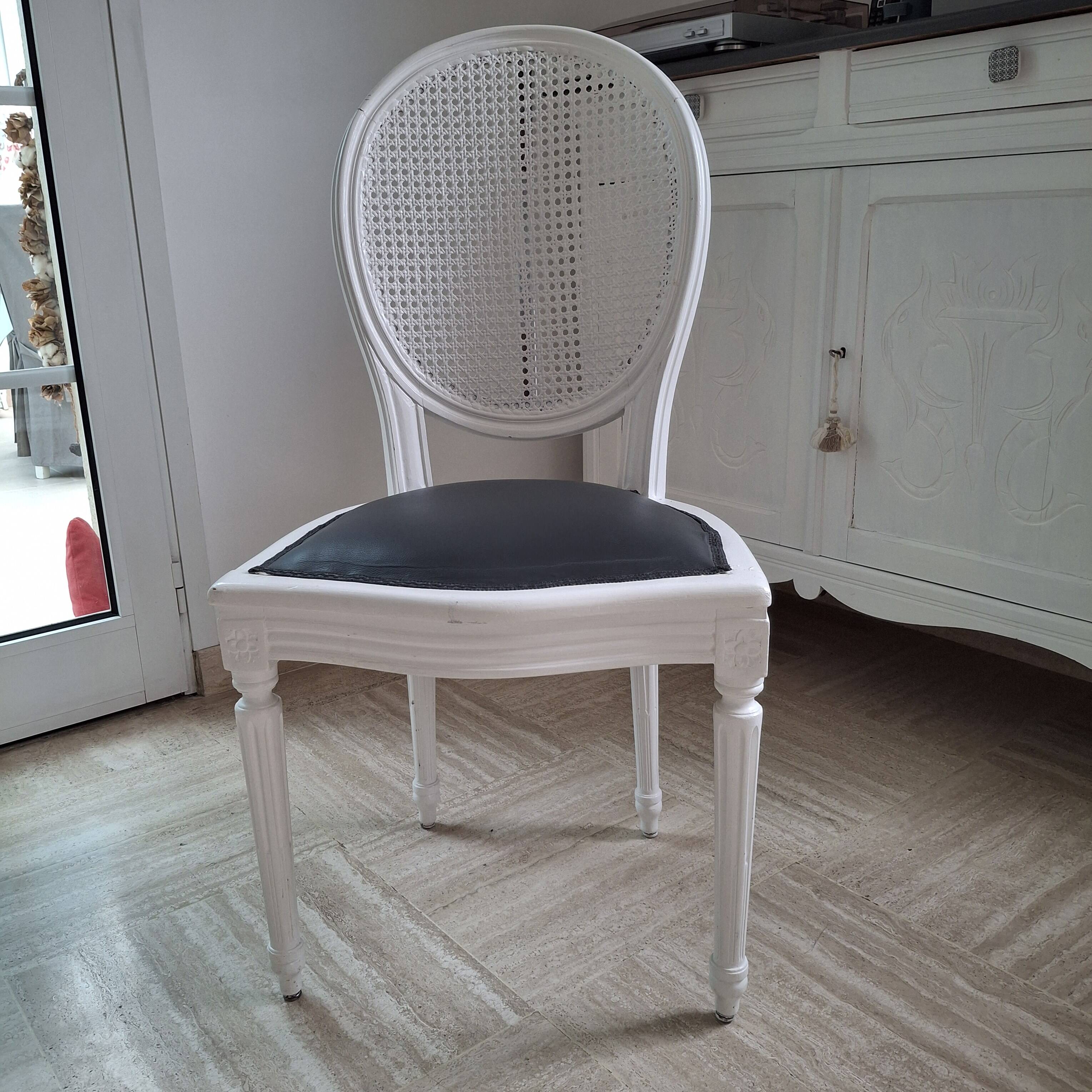 Chaises médaillon Louis xvi