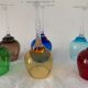 Set of 6 murano 1970 colored digestive glasses
