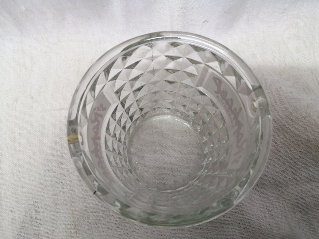 Saint Raphael quinquina ice bucket made of Ancient chiseled glass