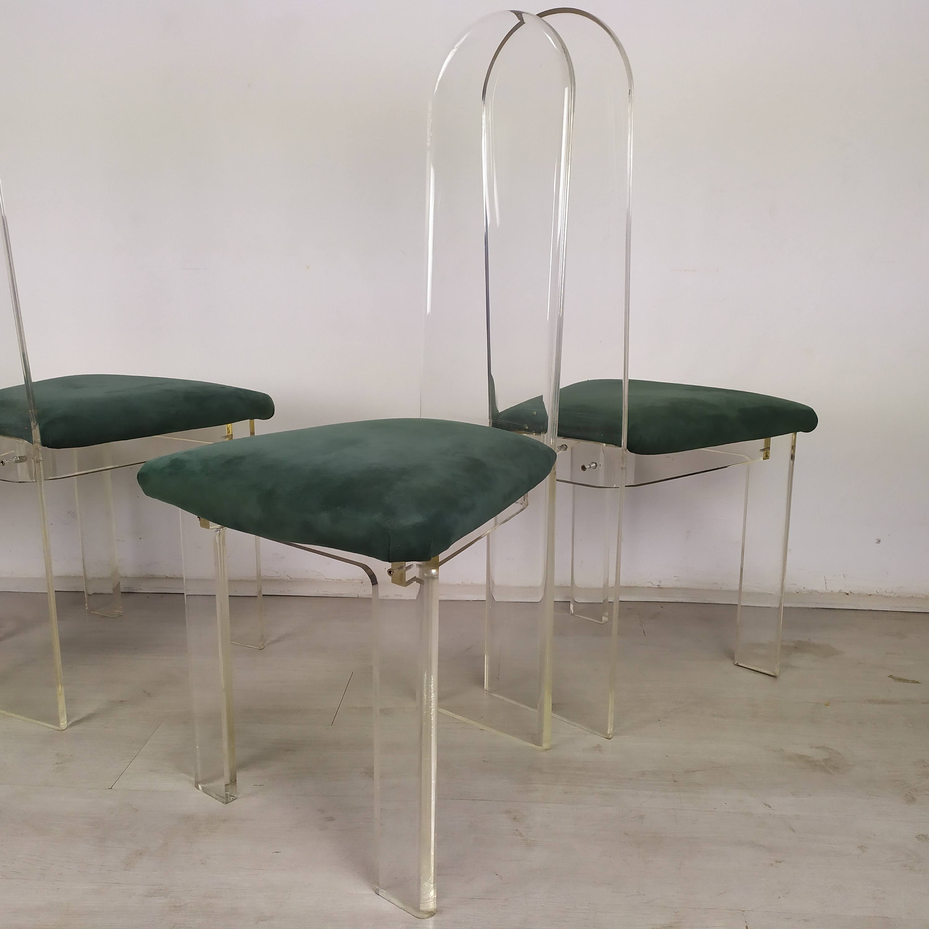 Plexiglas chairs Roche Bobois