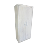 Parisian white metal kitchen cabinet