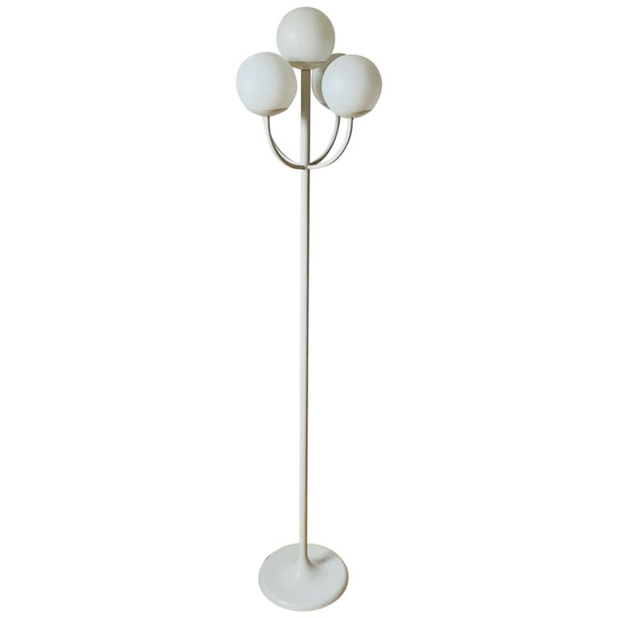 Lampadaire blanc Kaiser, Allemagne, années 1960