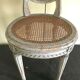 Louis XVI style chair in patinated beech XX century