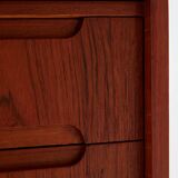 Restored teak bureau desk