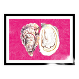 Drawing The Oysters - drawing shell in colored pencil