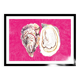 Drawing The Oysters - drawing shell in colored pencil