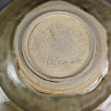 Blanot stoneware, series of 6 hollow plate vintage