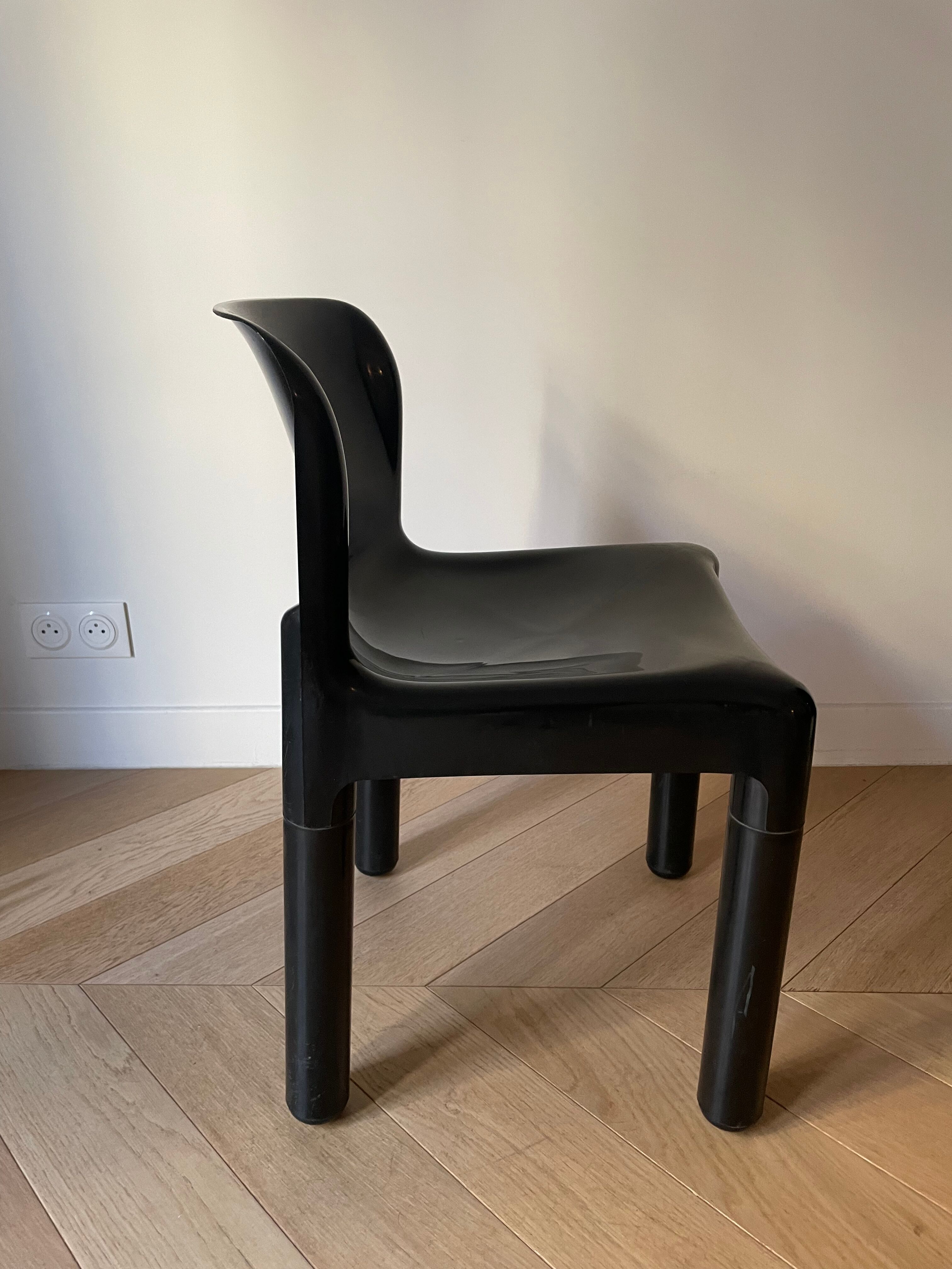 Set of 6 chairs 4875 by Carlo Bartoli for Kartell