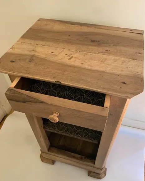 small walnut side table