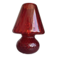 Italian Red Murano Glass Italian Techinch "Ballotton" Pattern
