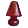 Italian Red Murano Glass Italian Techinch "Ballotton" Pattern