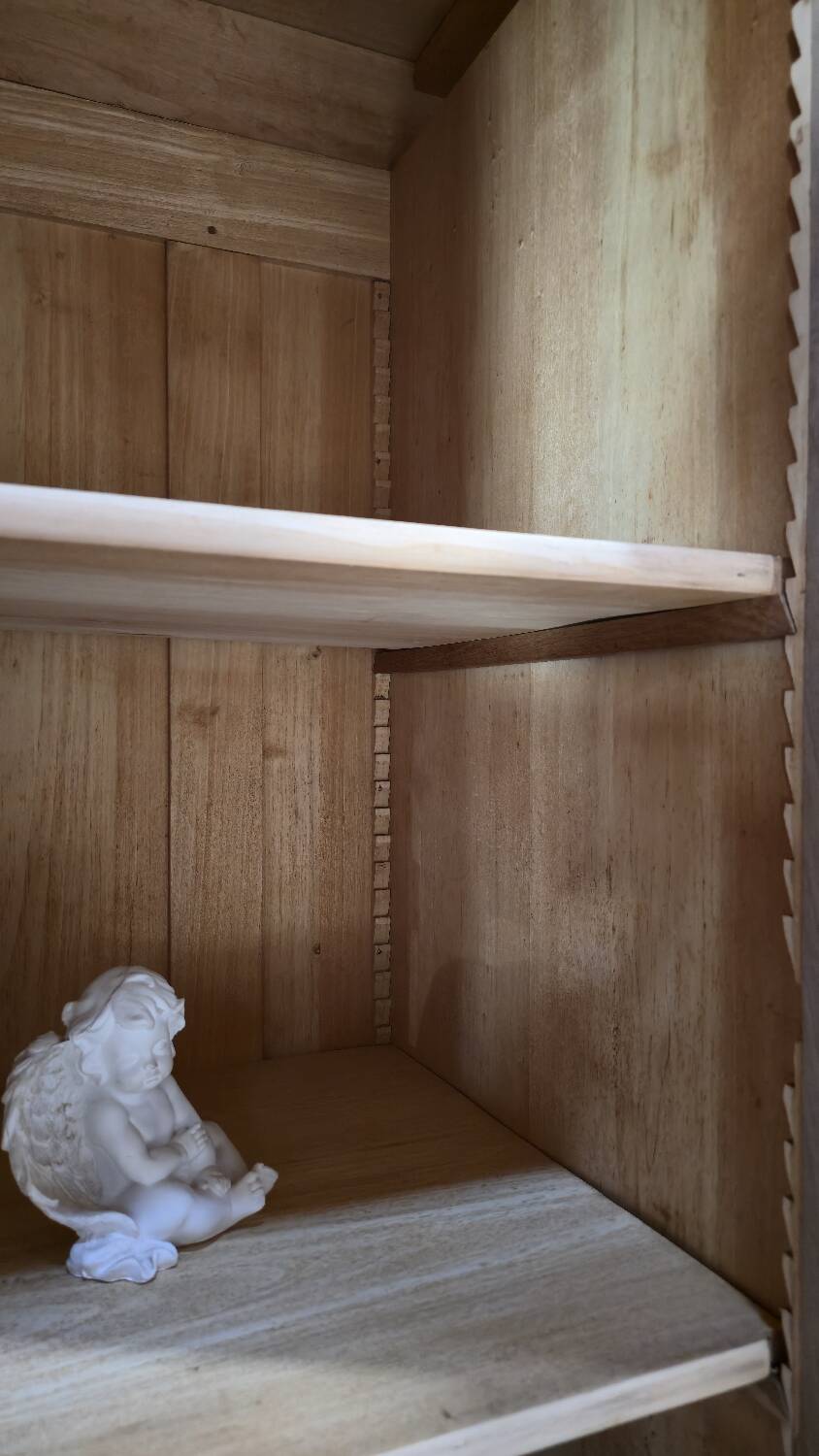 Large Art Deco oak wardrobe, restored