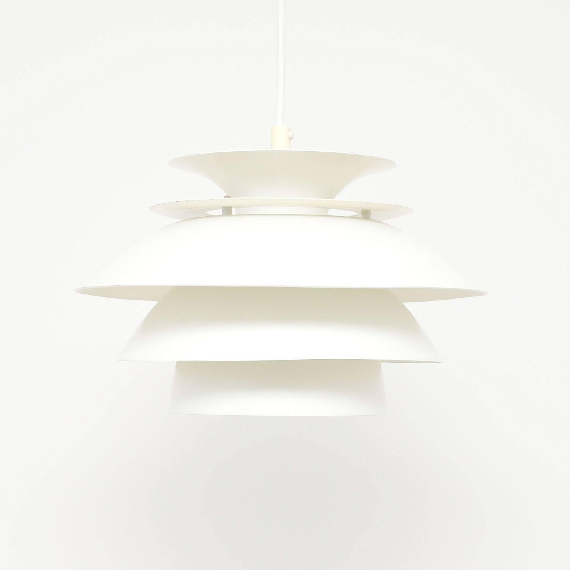 White vintage lamp, Denmark 80's