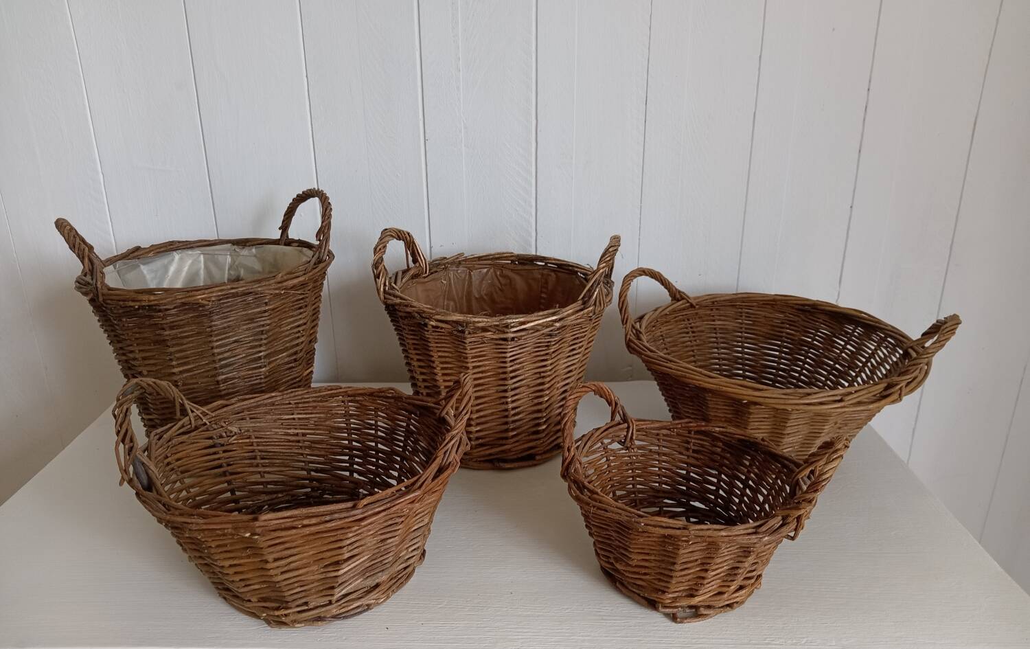 Lot de 5 corbeilles