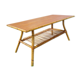 1960 rattan coffee table