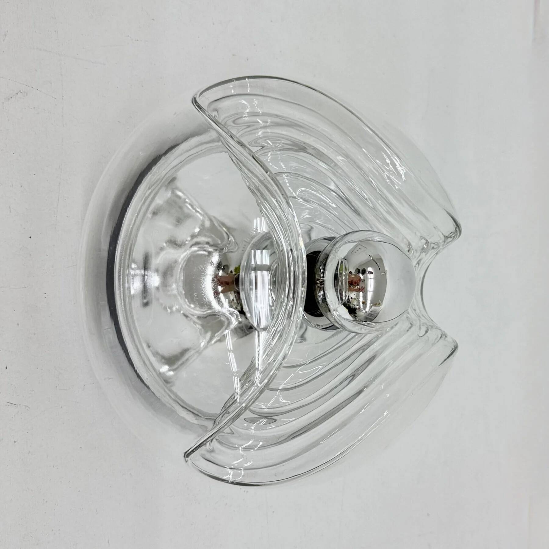 Peil & Putzler 'Futura' ceiling lamp sconce by Koch Lowy, 1970s