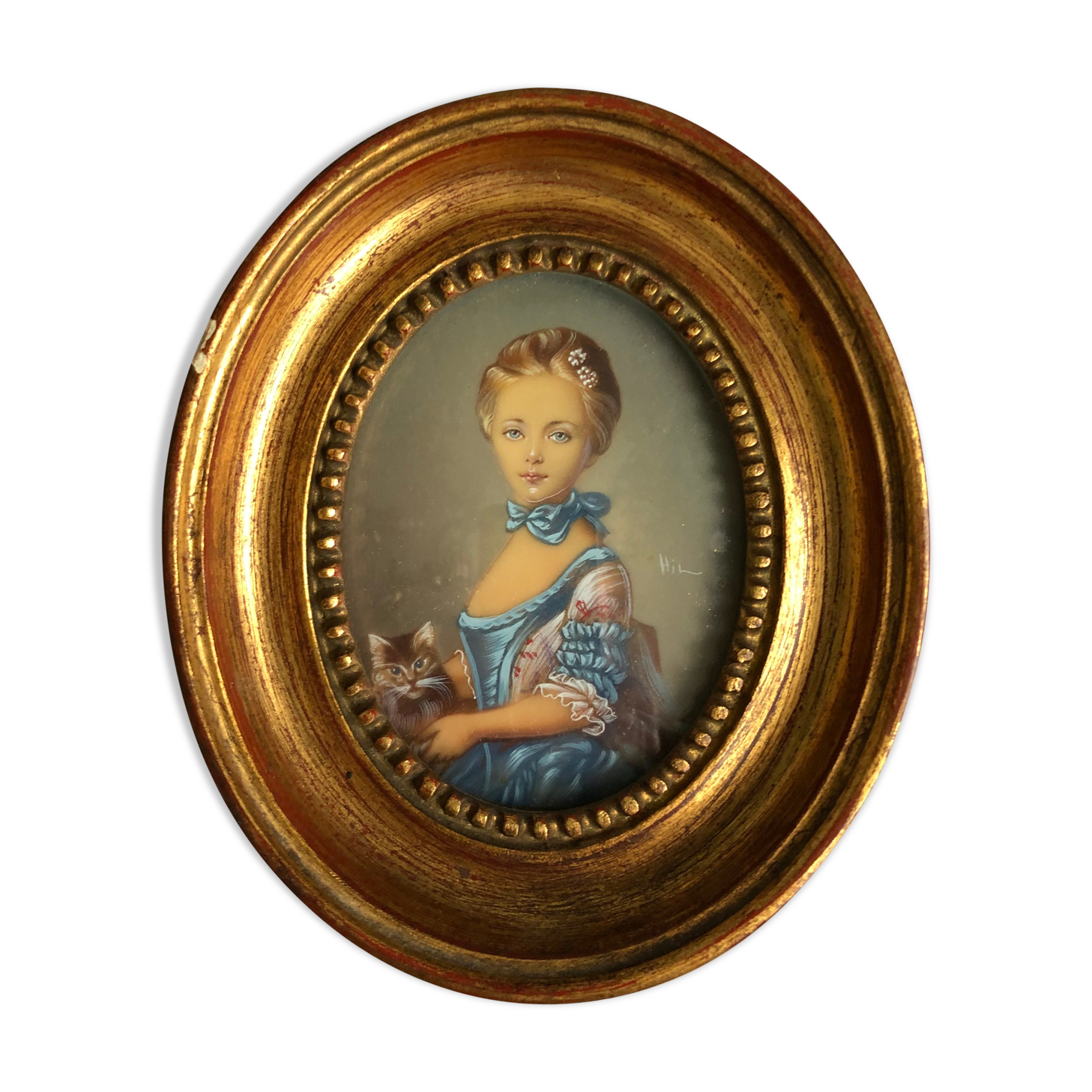 Ancient Miniature Napoleon III