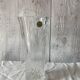 Chiseled crystal vase
