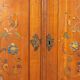 Buffet d’angle ancien en bois de cerisier avec tiroirs, Italie, XIXe siècle