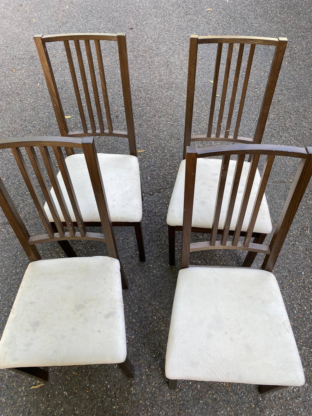 4 Scandinavian dining chairs brown brown green ikea borje