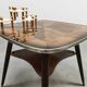 Vintage fifties wooden side table 'Art deco style'