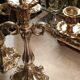 Pair of silver candlesticks 800