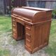 Old Angus London brand double-box sliding cylinder curtain desk.