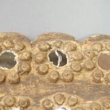 Oval carved wooden mirror 150x101cm