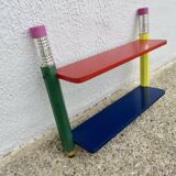 "Pencil" wall shelf designed by Pierre Sala, 1980