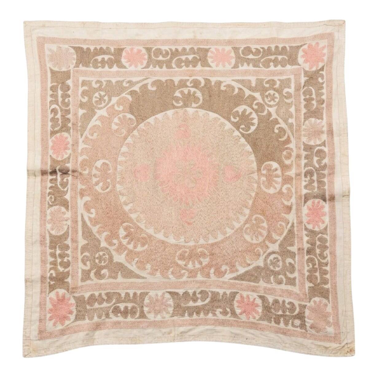 Vintage hand-embroidered tablecloth 123x132 cm